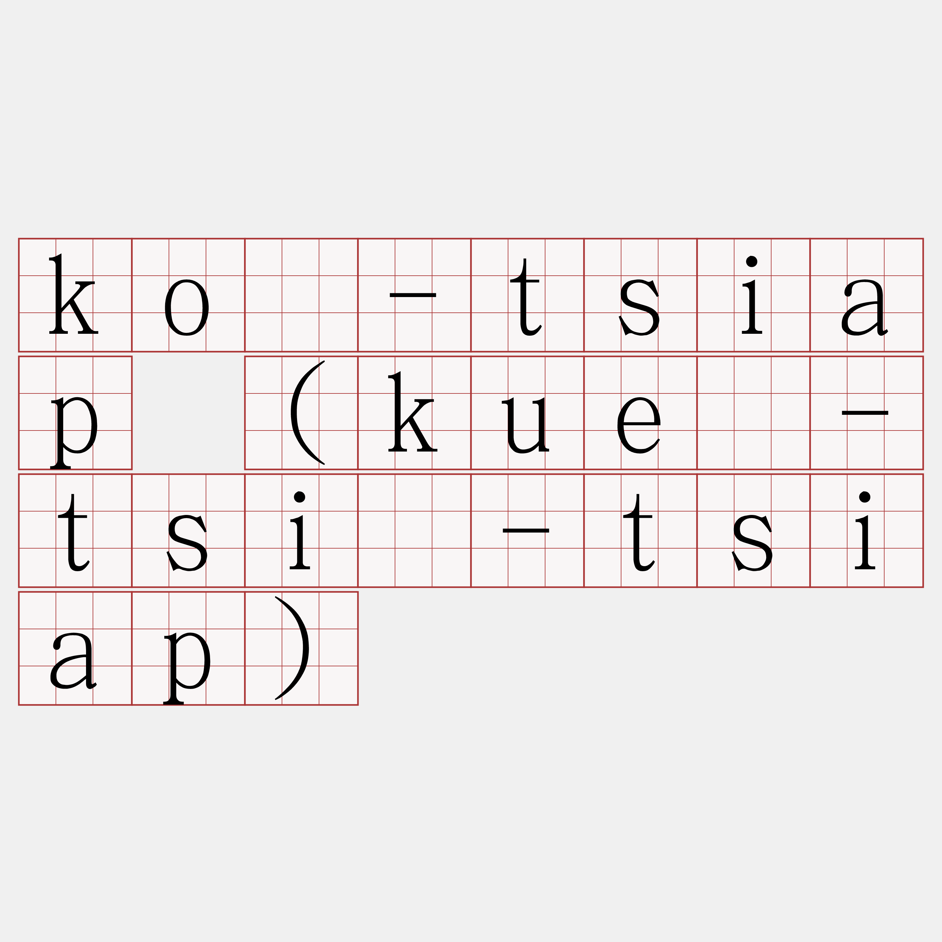 kó-tsiap (kué-tsí-tsiap)